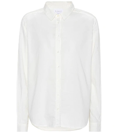 Shop Velvet Minnie Cotton Shirt In White