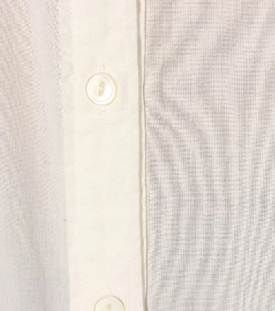 Shop Velvet Minnie Cotton Shirt In White