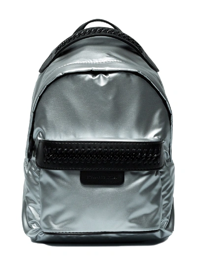 Shop Stella Mccartney Mini Falabella Go Backpack - Metallic