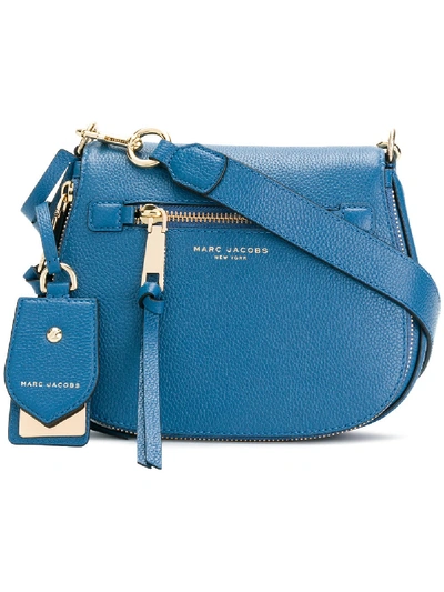 Shop Marc Jacobs Small Recruit Nomad Saddle Bag - Blue