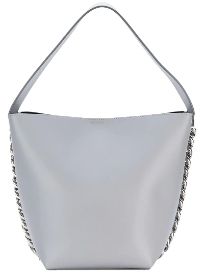Shop Givenchy Infinity Bucket Bag - Grey