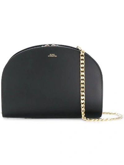 Shop Apc A.p.c. Chain Shoulder Bag - Black
