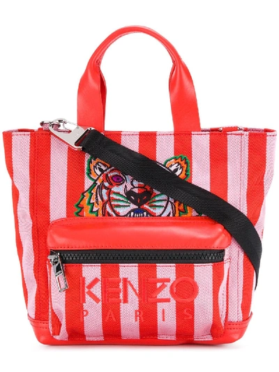 Shop Kenzo Striped Tiger Tote Bag