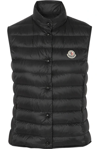 Shop Moncler Quilted Shell Gilet In Black