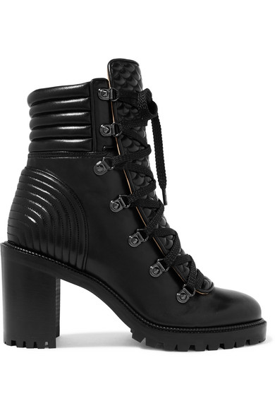 christian louboutin military boots