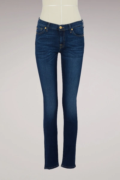 Shop 7 For All Mankind The Skinny Mid-rise Jeans In Bair Duchess