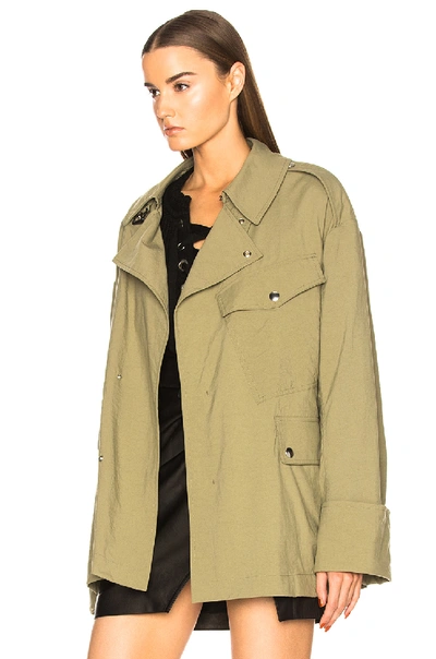 Shop Isabel Marant Lorenzo Jacket In Green