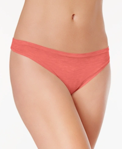 Shop Natori Bliss Essence Modal-blend Thong 771159 In Coral Reef