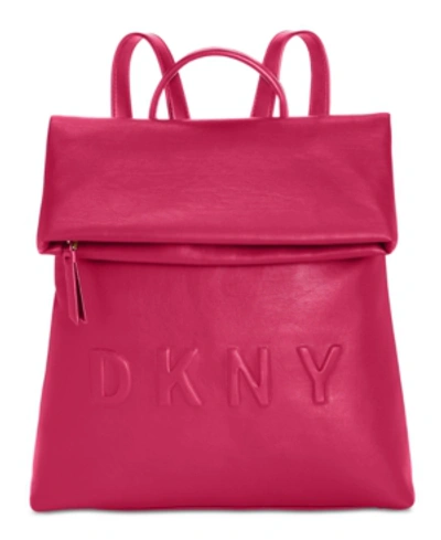Shop Dkny Tilly Logo Medium Backpack, Created For Macy's In Wildberry