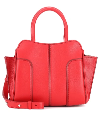 Shop Tod's Sella Mini Leather Shoulder Bag