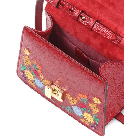 Shop Gucci Sylvie Mini Leather Shoulder Bag In Female