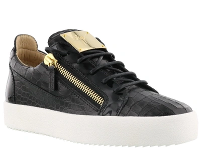 Shop Giuseppe Zanotti Braky Sneakers In Black