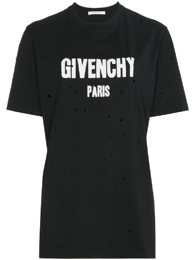 Shop Givenchy T-shirt Mit Logo-print In Black