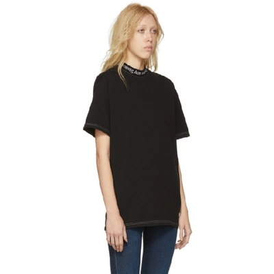 Shop Acne Studios Black Gojina Dyed T-shirt