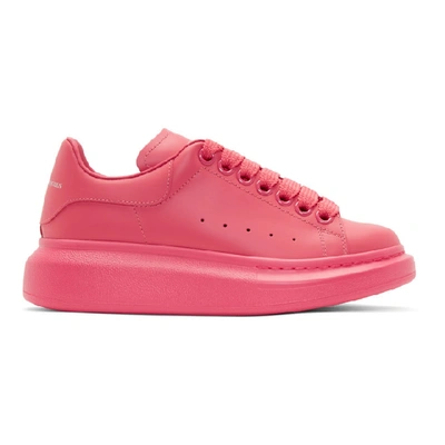 Shop Alexander Mcqueen Pink Oversized Sneakers In 6568 Lipsti