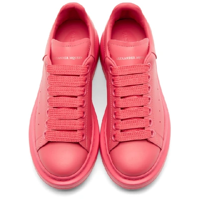 Shop Alexander Mcqueen Pink Oversized Sneakers In 6568 Lipsti