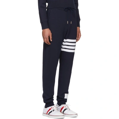 Thom Browne Classic Loopback 4-bar Sweatpants In Blue