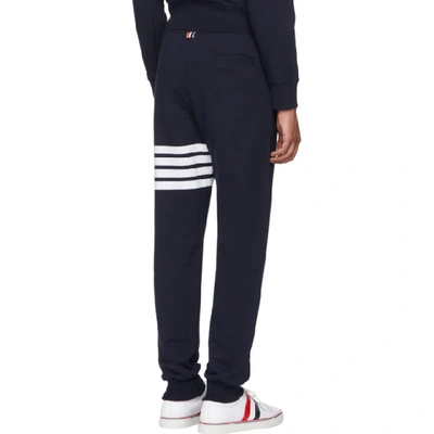 Thom Browne Classic Loopback 4-bar Sweatpants In Blue