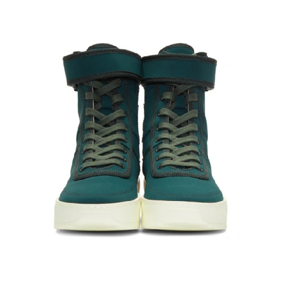 Shop Fear Of God Green Military High-top Sneakers In 0060 Green