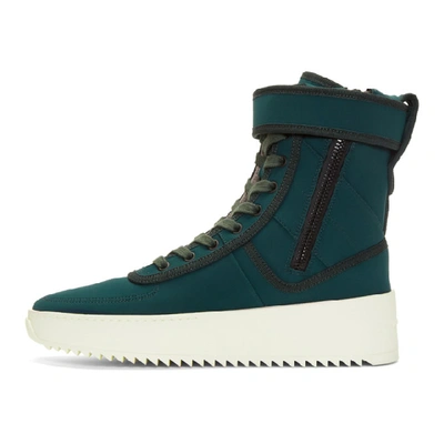 FEAR OF GOD GREEN MILITARY HIGH-TOP SNEAKERS