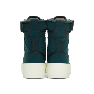 Shop Fear Of God Green Military High-top Sneakers In 0060 Green