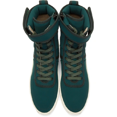 FEAR OF GOD GREEN MILITARY HIGH-TOP SNEAKERS