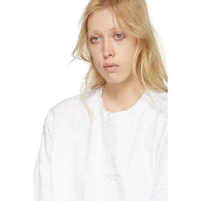 Shop Acne Studios White Cylea T-shirt In Optic White
