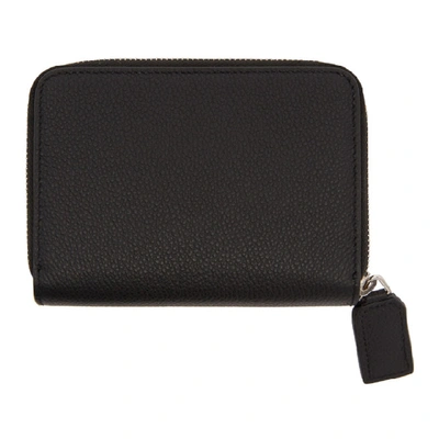 Shop Saint Laurent Black Rive Gauche Compact Zip Around Wallet