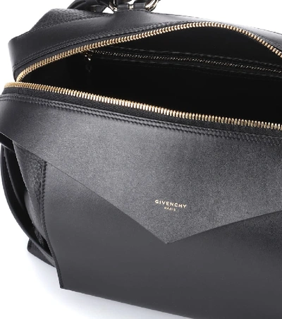 Shop Givenchy Sway Medium Leather Shoulder Bag In Black