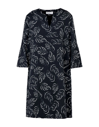 Shop Essentiel Antwerp Short Dresses In Dark Blue