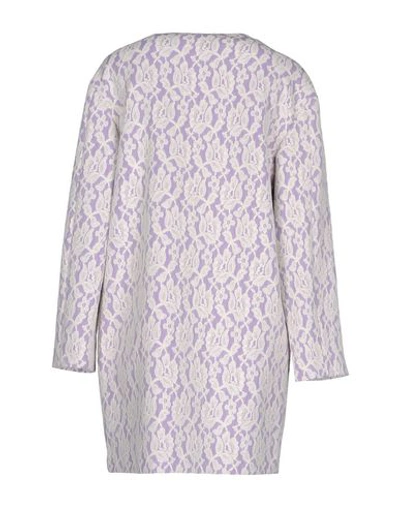 Shop Boutique Moschino Full-length Jacket In Light Purple