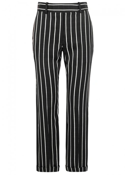 Shop Haider Ackermann Striped Straight-leg Trousers