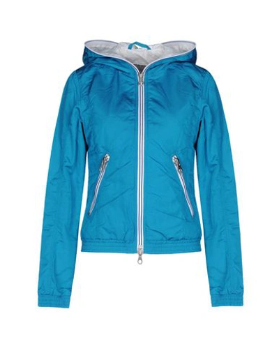 Shop Duvetica Down Jackets In Turquoise