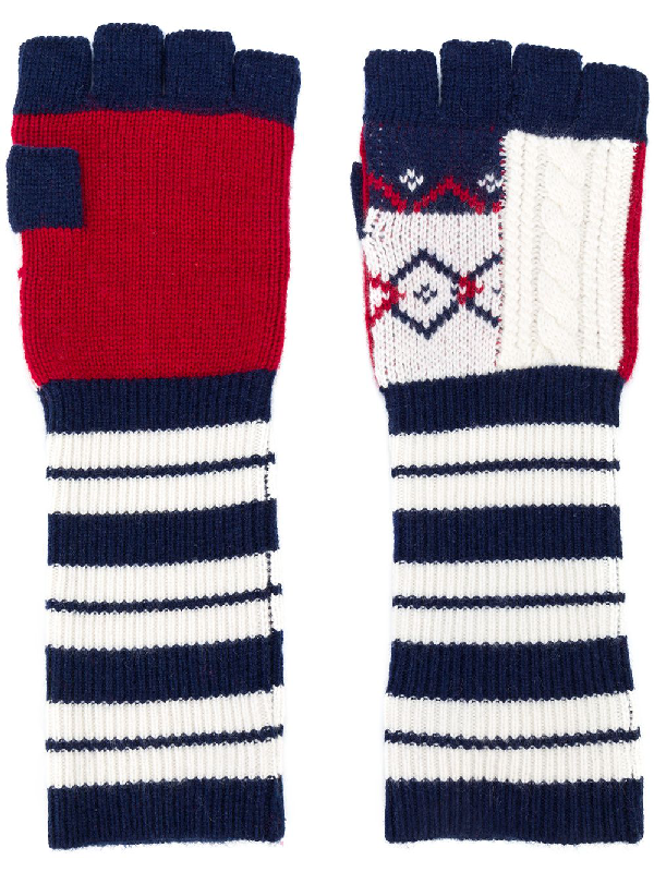 burberry fingerless gloves