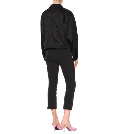 Shop Prada Jacket With Appliqué In Black