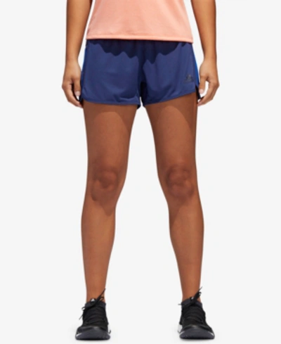 Shop Adidas Originals Adidas Climalite Shorts In Noble Indigo