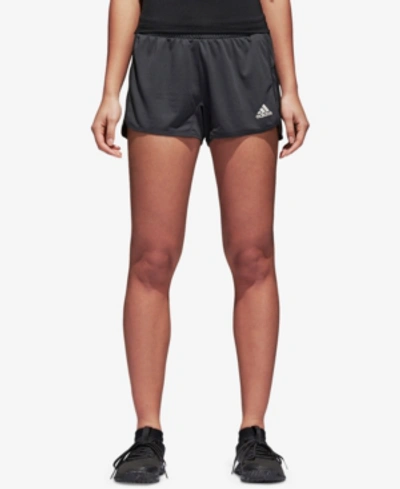 Shop Adidas Originals Adidas Climalite Shorts In Carbon Grey