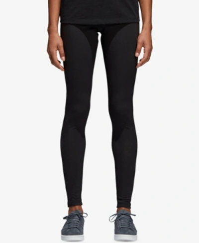 Shop Adidas Originals Adicolor Heritage Trefoil Leggings In Black