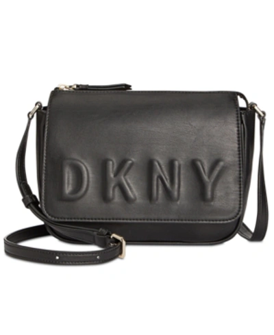 Shop Dkny Tilly Small Flap Crossbody, Created For Macy's In Black