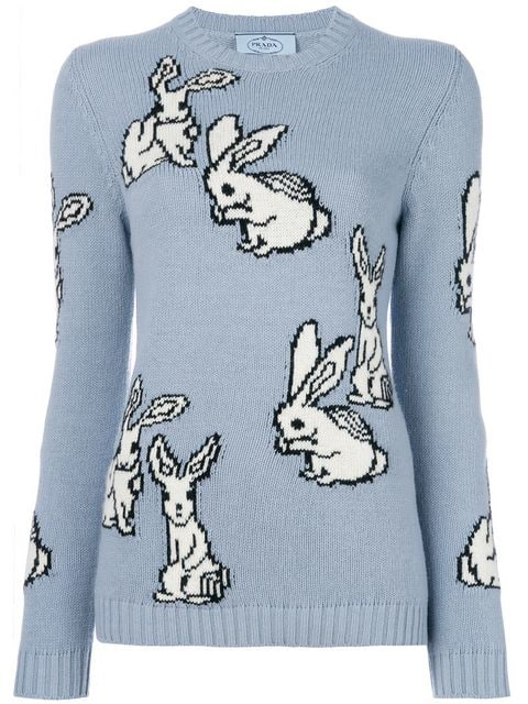 Prada Rabbit Wool And Cashmere Pull In 