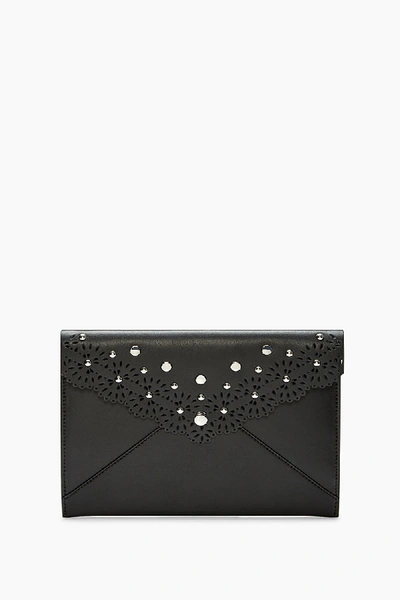 Shop Rebecca Minkoff Leo Clutch In Black