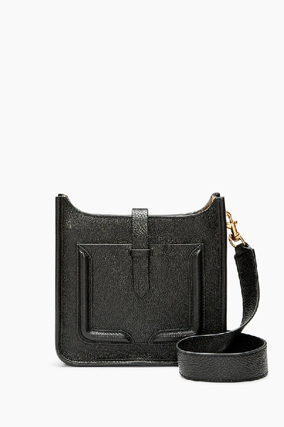 Shop Rebecca Minkoff Mini Unlined Feed Bag In Blk/taupe