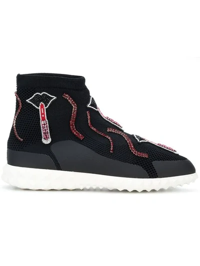 Shop Valentino Hi In Black