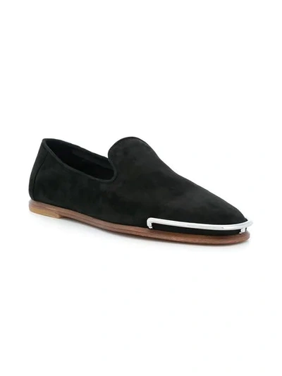 Shop Alexander Wang Kelsie Loafers In Black