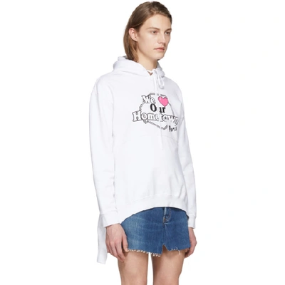 Shop Vetements White Hometown Hoodie