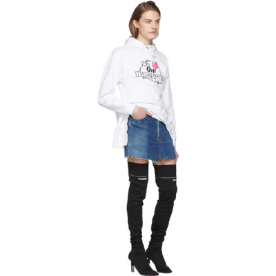 Shop Vetements White Hometown Hoodie