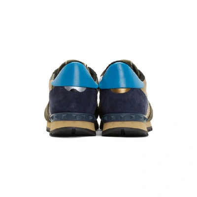 Shop Valentino Multicolor  Garavani Camo Rockrunner Sneakers In 0ov Multi