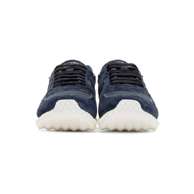 Shop Valentino Navy  Garavani Soul Am Sneakers In M30 Navy