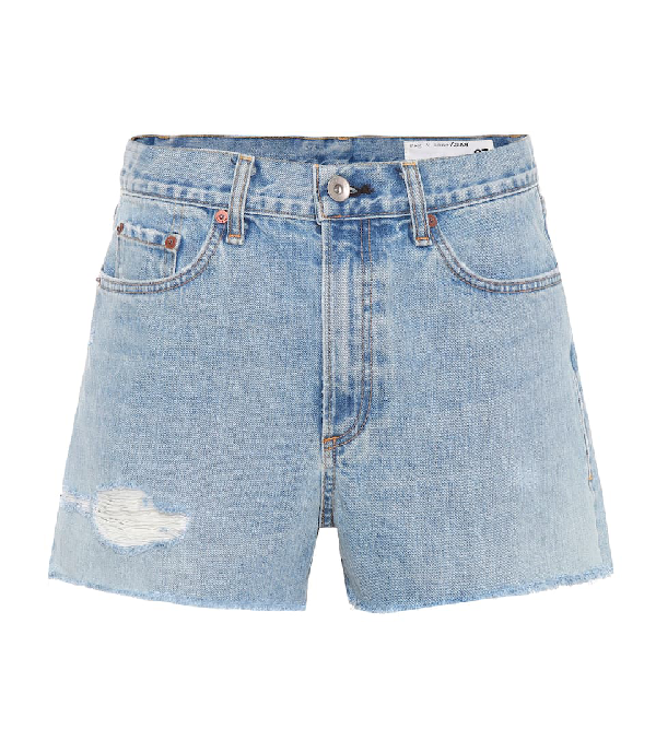 Rag & Bone Justine Denim Cut-Off Shorts In Blue | ModeSens