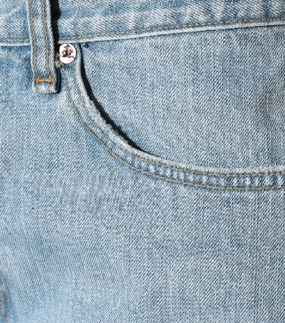 Shop Rag & Bone Justine Denim Cut-off Shorts In Blue